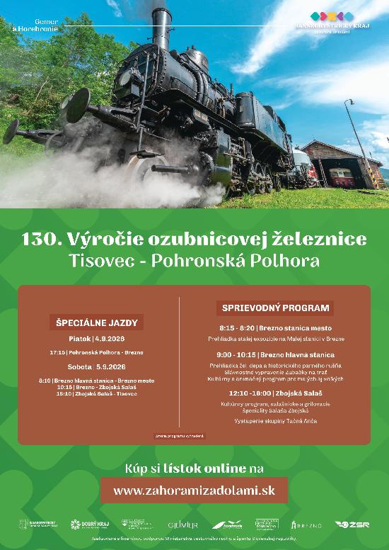 130. výročie ozubnicovej železnice Tisovec – Pohronská Polhora