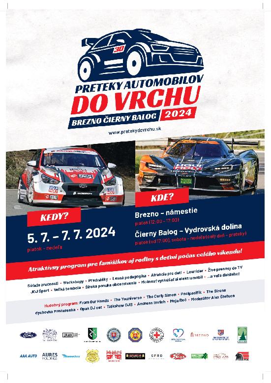 Preteky do vrchu - Brezno, Čierny Balog 2024