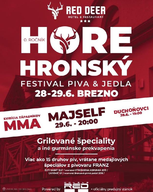 HOREHRONSKÝ FESTIVAL PIVA A JEDLA