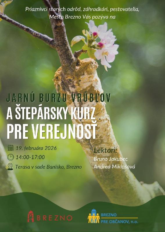 Jarná burza vrúbľov a štepársky kurz