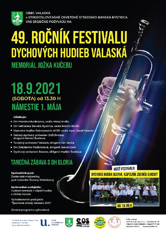 49. ROČNÍK FESTIVALU DYCHOVÝCH HUDIEB VALASKÁ