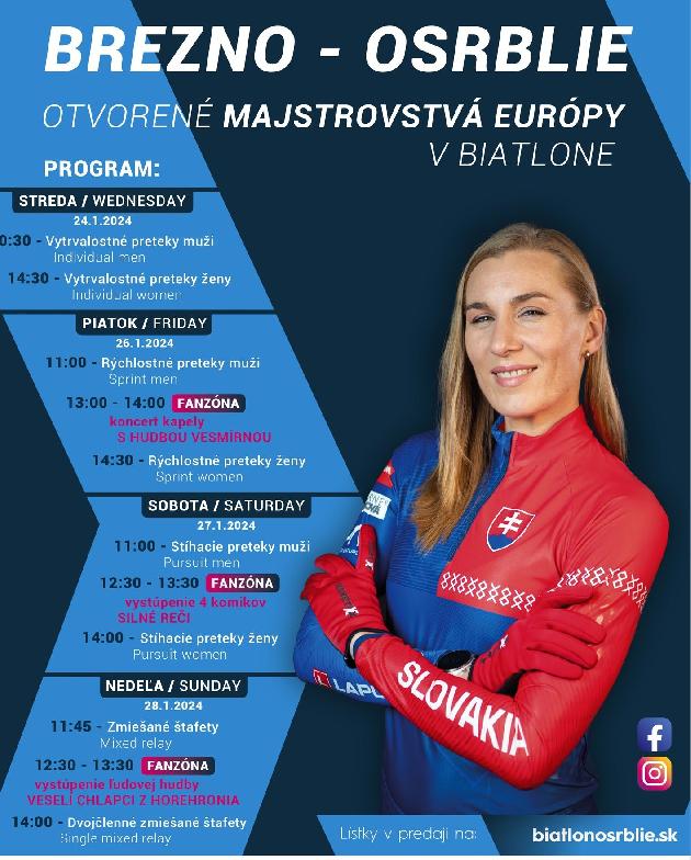 MAJSTROVSTVÁ EURÓPY V BIATLONE 2024