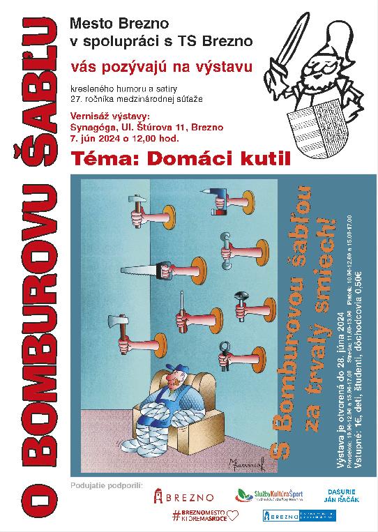 Súťaž kresleného humoru a satiry - O BOMBUROVU ŠABĽU 2023