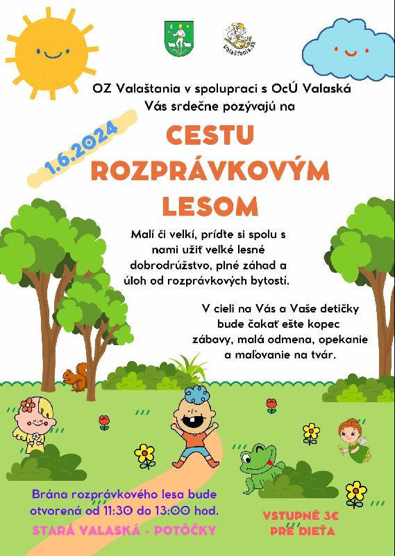 Cesta rozprávkovým lesom vo Valaskej