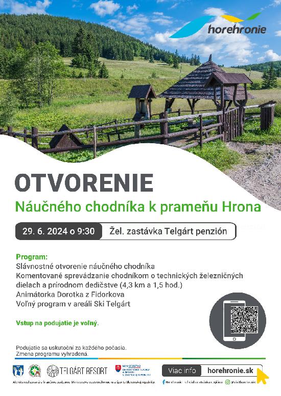 Otvorenie náučného chodníka k prameňu Hrona