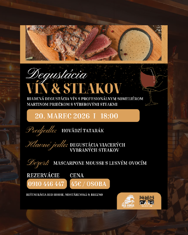 Degustácia VÍN&STEAKOV