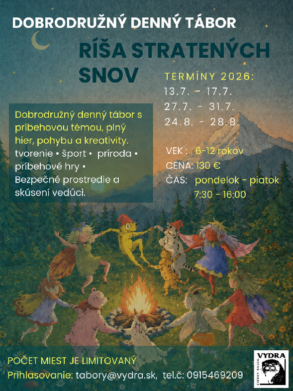 Dobrodružné denné tábory vo VYDRE