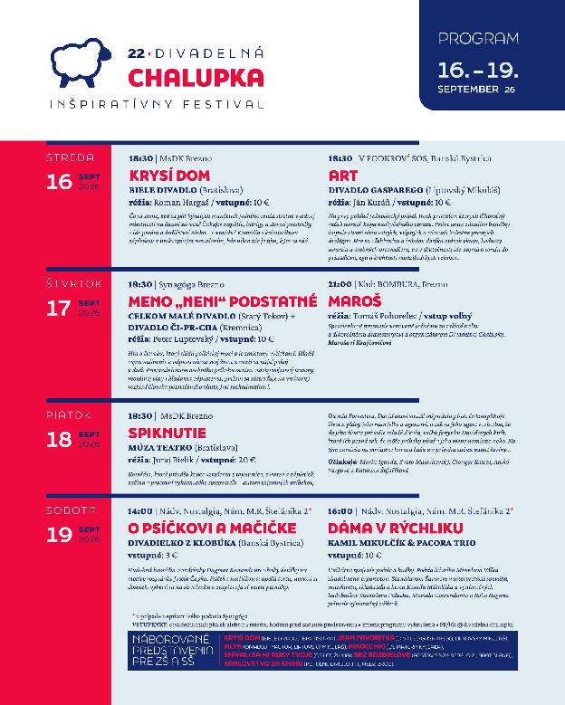 Divadelná Chalupka 2026