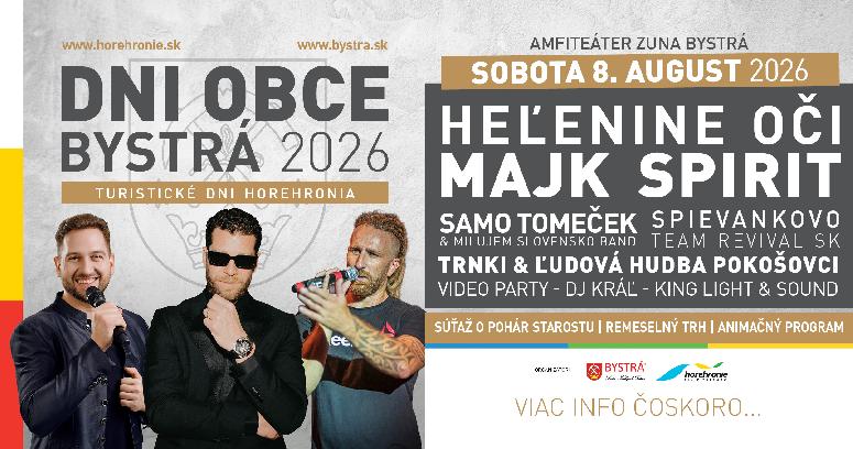 Dni obce Bystrá 2026