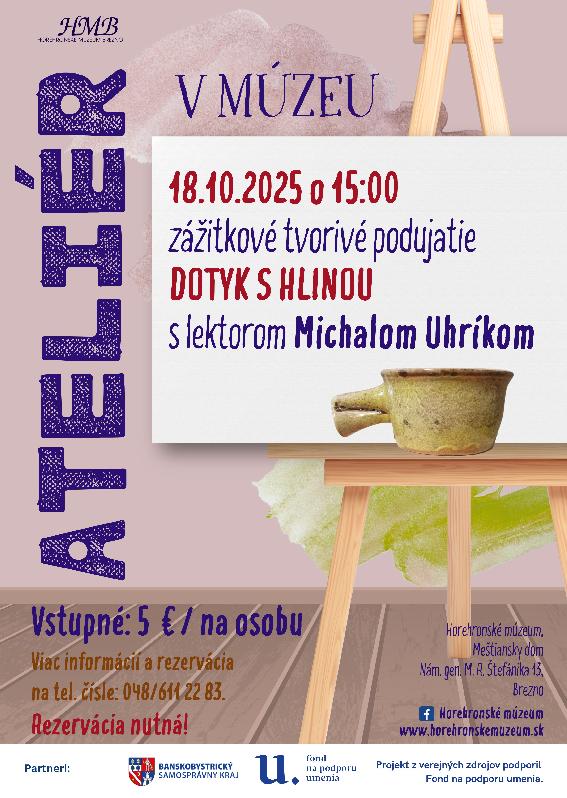 ATELIÉR v múzeu - Dotyk s hlinou
