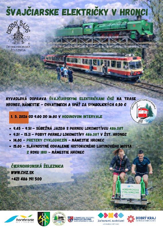 Švajčiarske električky v Hronci 2026