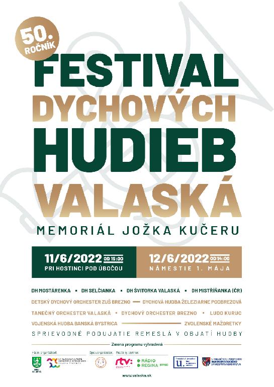 Festival dychových hudieb Valaská 2022