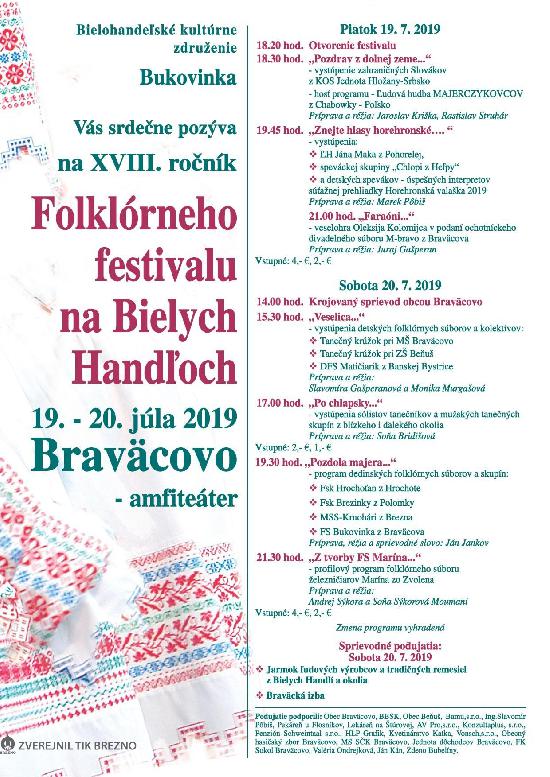 FOLKLÓRNY FESTIVAL NA BIELYCH HANDĽOCH