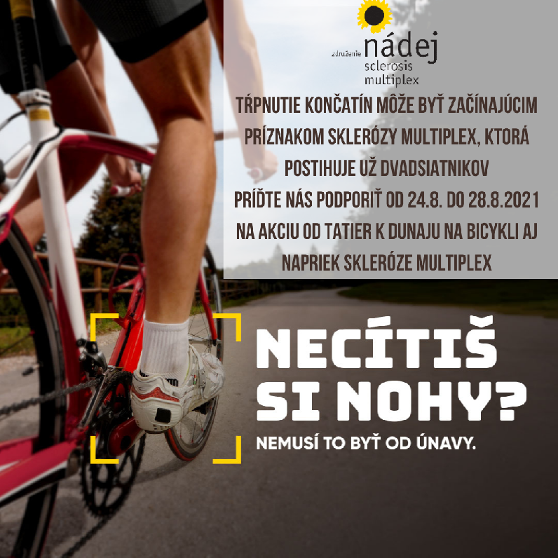 Od Tatier k Dunaju na bicykli napriek skleróze multiplex