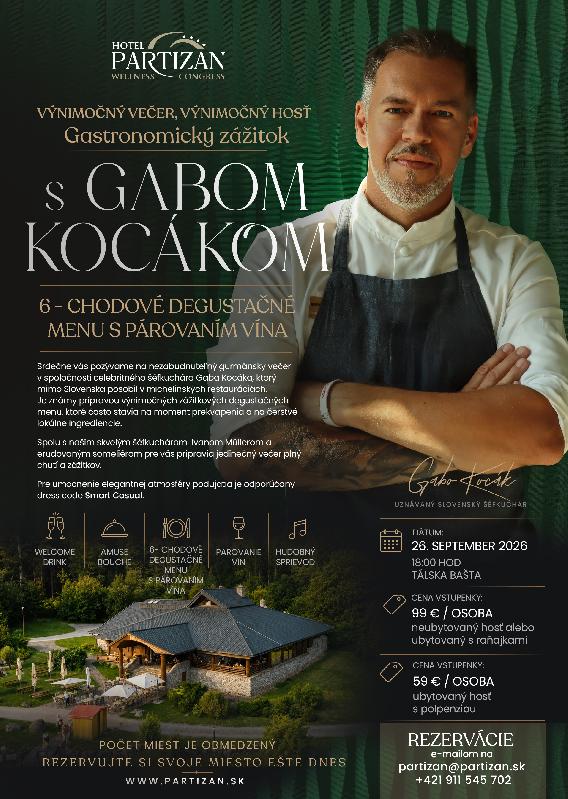 Gastronomický zážitok s Gabom Kocákom