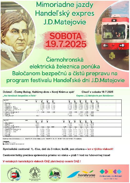 Handeľský expres - Mimoriadne jazdy ČHEŽ 2025