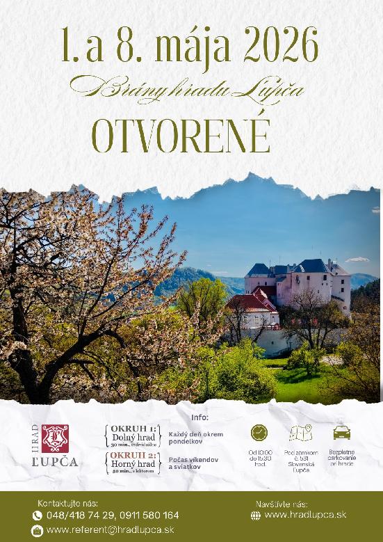 Hrad Ľupča - otvorené počas sviatkov
