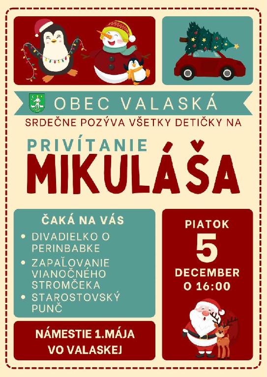 Mikuláš vo Valaskej 2025