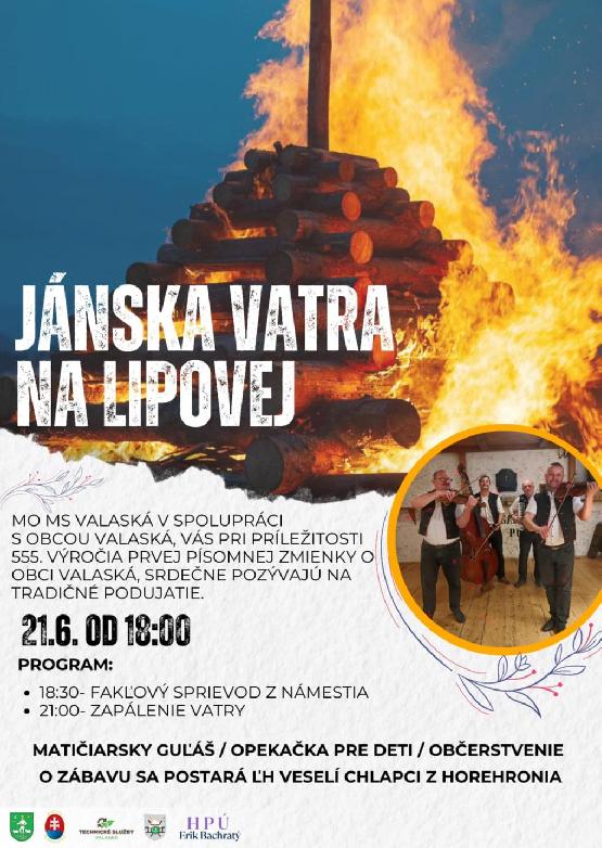 Jánska vatra na Lipovej