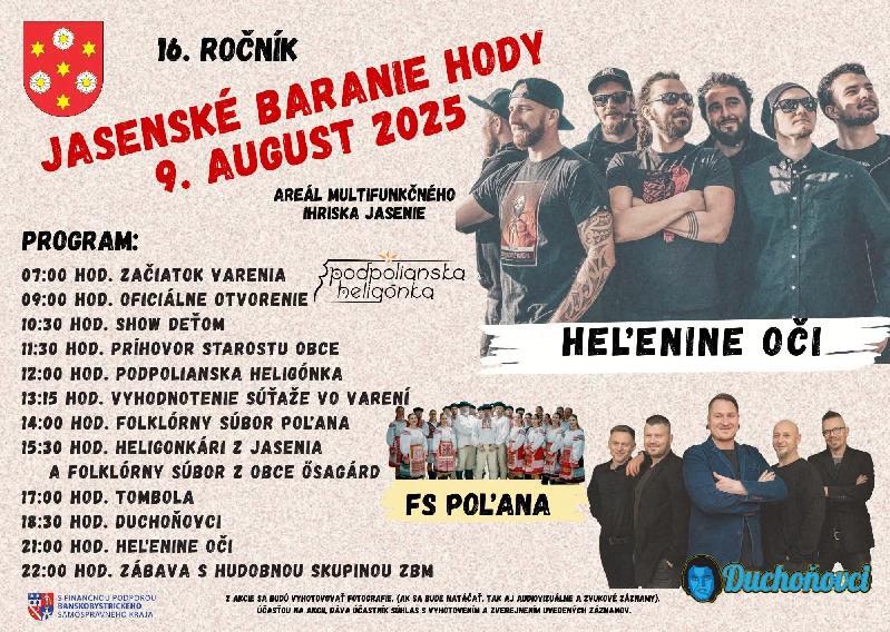 Jasenianske baranie hody 2025