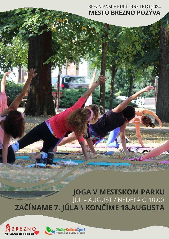 Joga v mestskom parku 2023