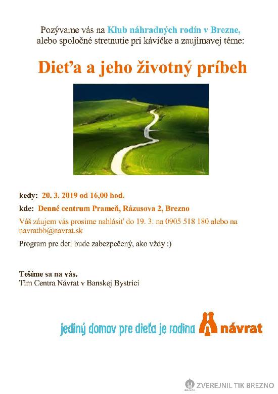 DIEŤA A JEHO ŽIVOTNÝ PRÍBEH