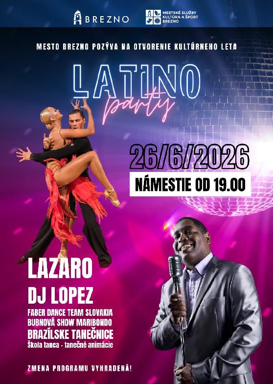 LATINO PARTY V BREZNE – OTVORENIE KULTÚRNEHO LETA 2026