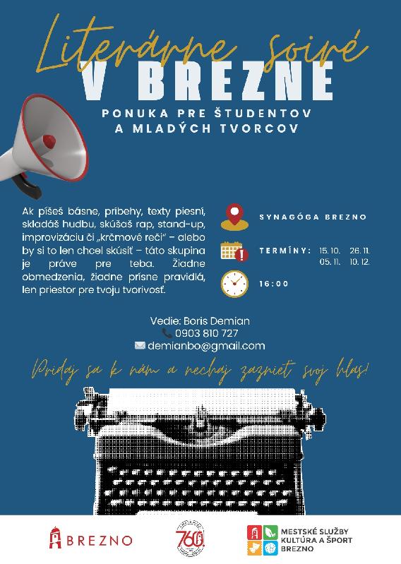 LITERÁRNE SIORÉ V BREZNE 26.11.2025