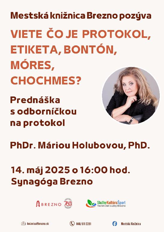 Prednáška s odborníčkou na protokol