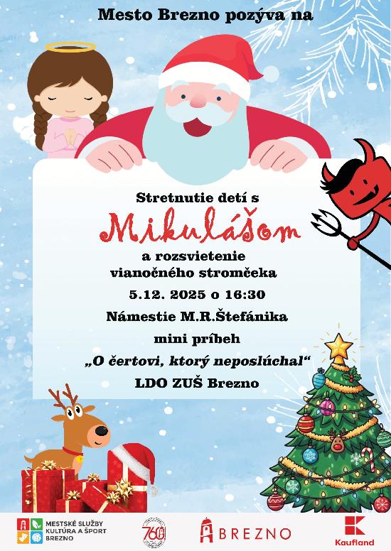 Mikuláš v Brezne 2025