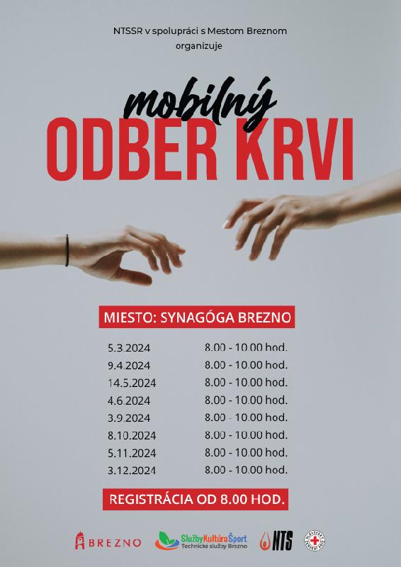 Mobilný odber krvi 2024