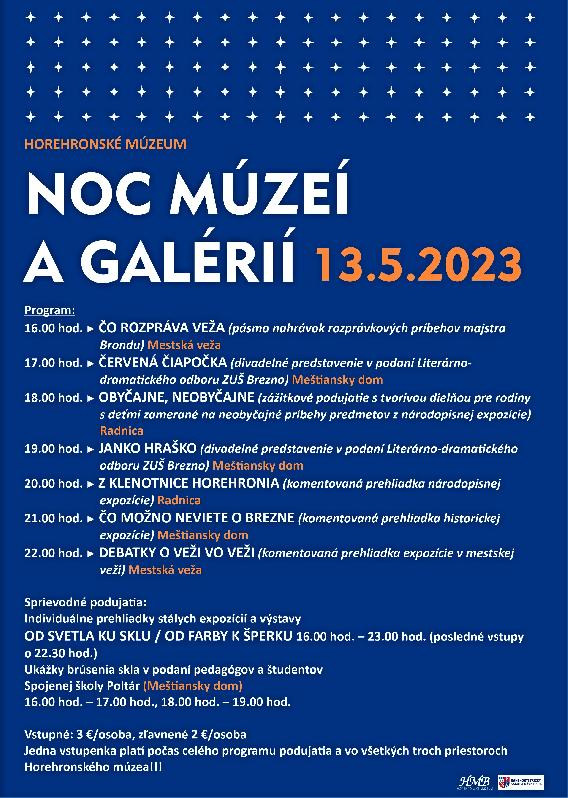 Noc múzeí a galérií 2023