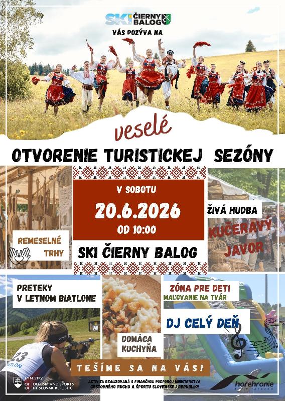 Otvorenie letnej turistickej sezóny v Čiernom Balogu 2026