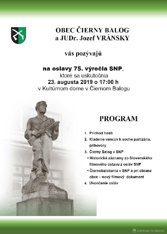 OSLAVY 75. VÝROČIA SNP