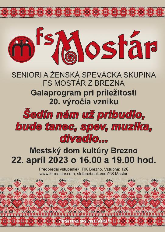 FS Mostár - Galaprogram pri príležitosti 20. výročia vzniku