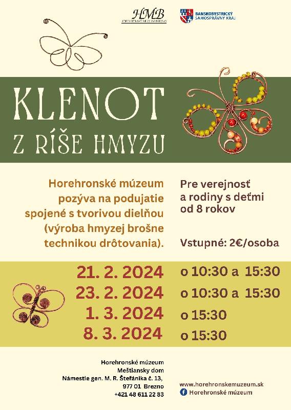 Klenot z ríše hmyzu - Tvorivá dielňa