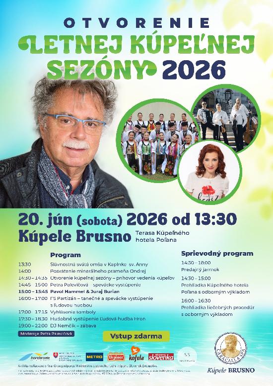 Otvorenie letnej kúpeľnej sezóny 2026
