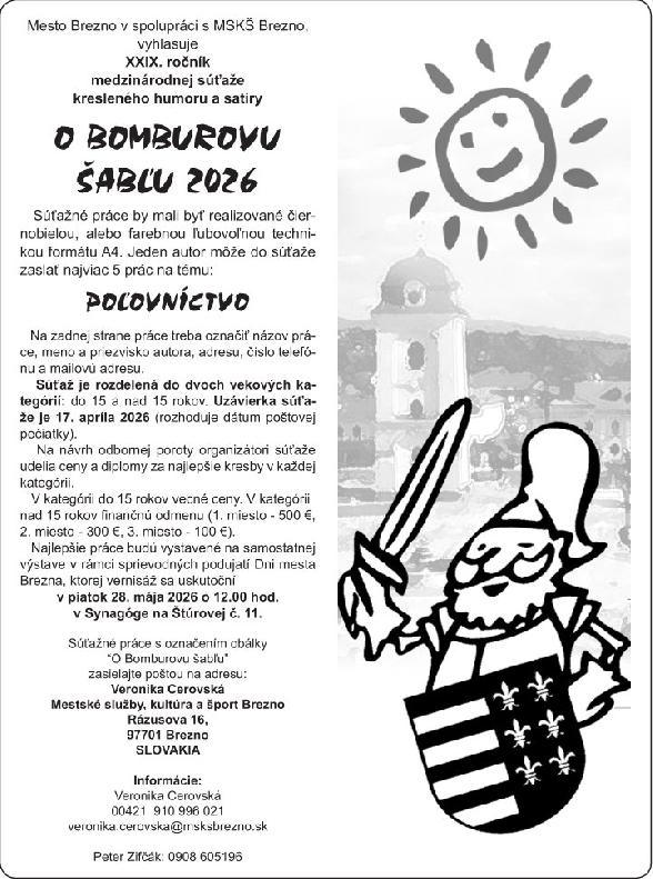 Bomburova šabľa 2026