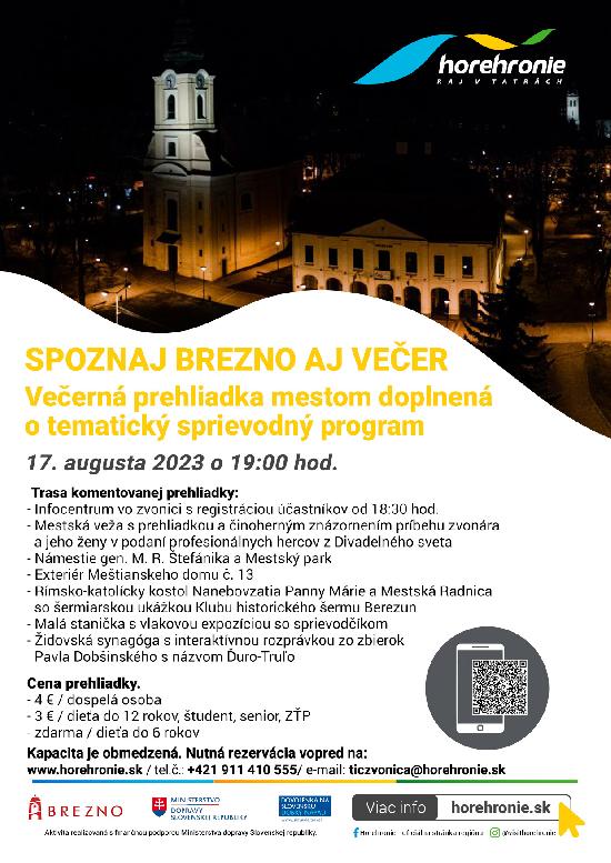 Spoznaj Brezno aj večer 