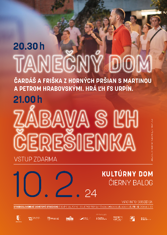 Tanečný dom a zábava s ĽH Čerešienka