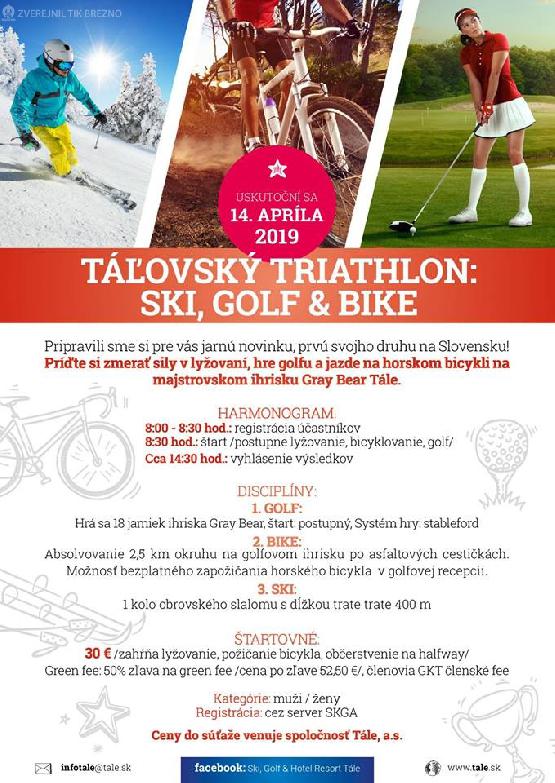 TÁĽOVSKÝ TRIATLON: SKI, GOLF & BIKE