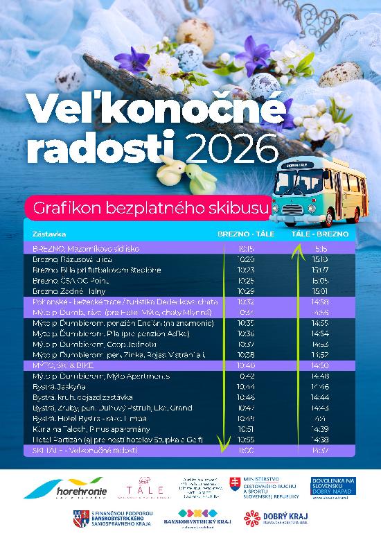 Grafikon skibusu - Veľkonočné radosti