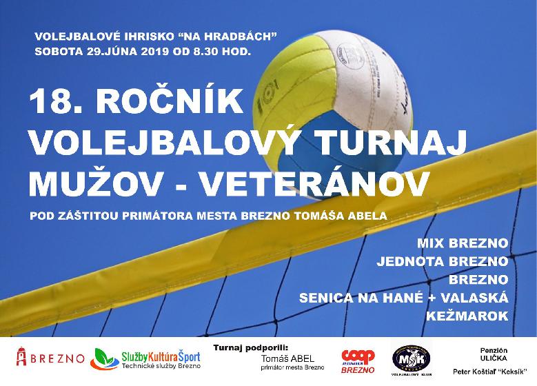 VOLEJBALOVÝ TURNAJ MUŽOV - VETERÁNOV