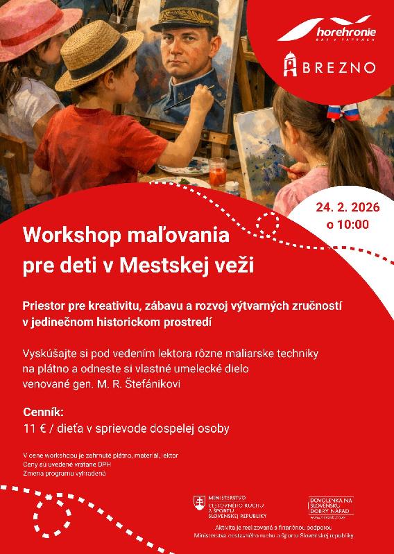 Workshop maľovania pre deti v Mestskej veži 
