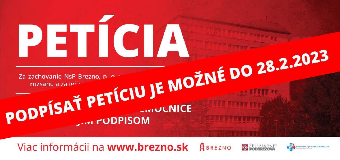 obr: V Brezne odmietajú zaradenie nemocnice do najnižšej úrovne. Pripravujú petičnú akciu