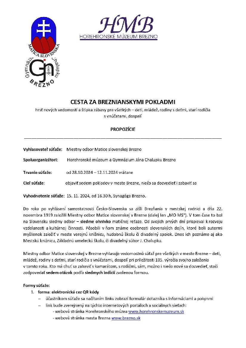 Cesta za Breznianskymi pokladmi