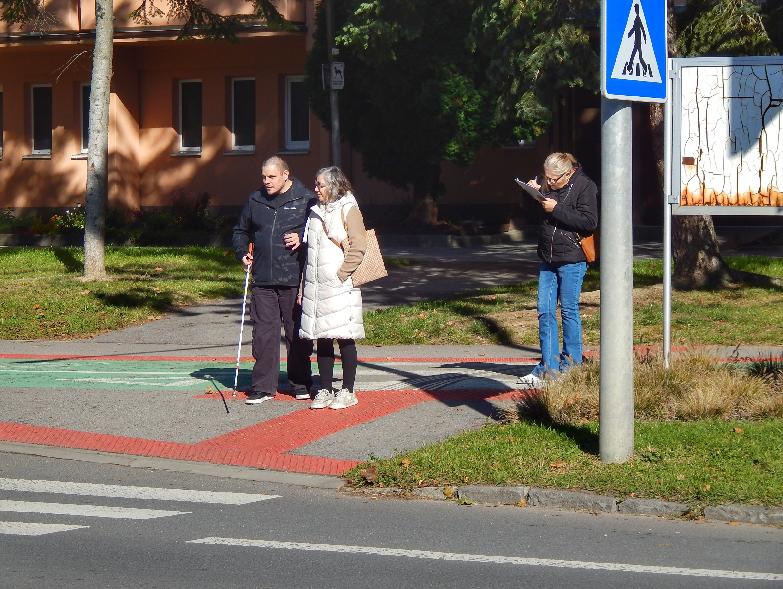 Akcia pri príležitosti Svetového deň bielej palice sa tradične konala aj v Brezne
