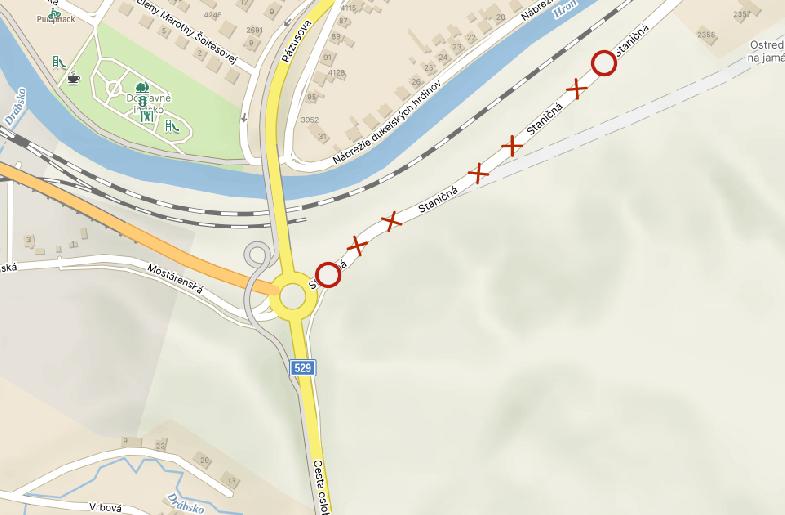 Začatie úplnej uzávierky cesty III/2397 (ul Staničná ), Brezno