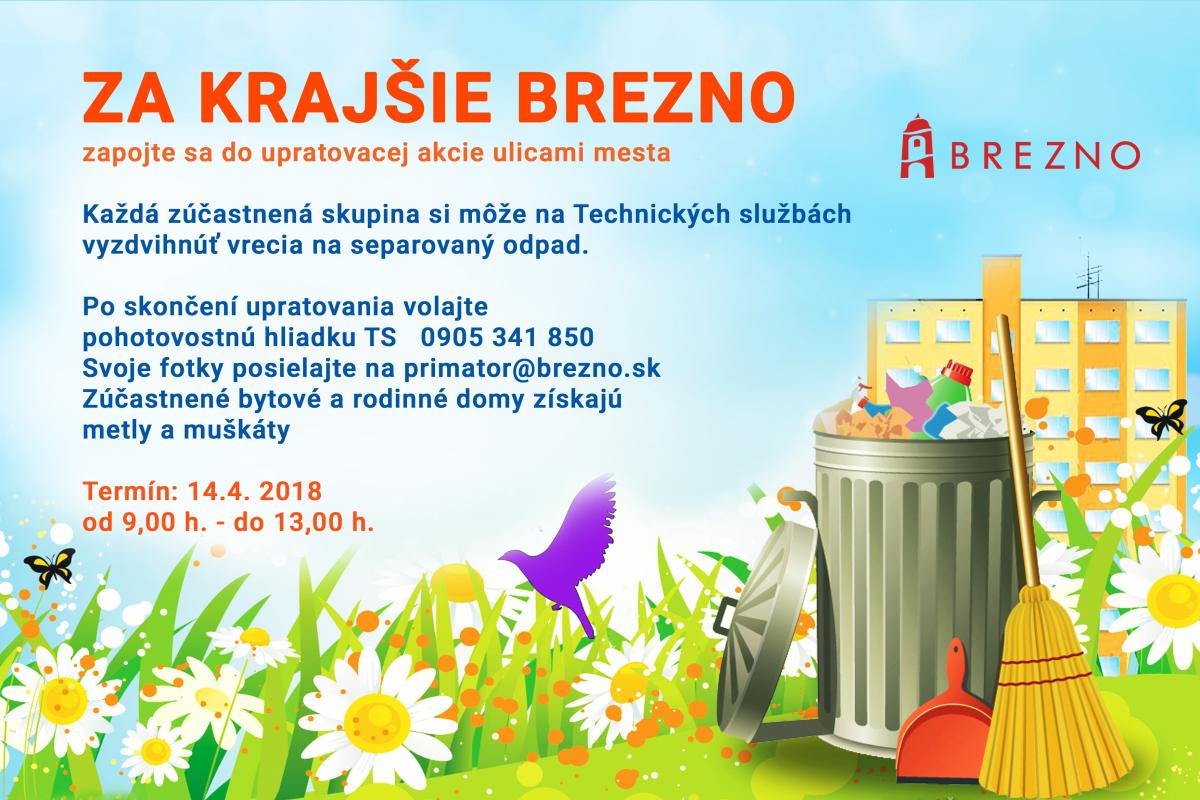 obr: Veľká upratovacia akcia Za krajšie Brezno