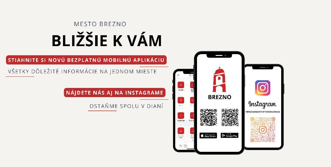 Mesto Brezno spustilo novú mobilnú aplikáciu. Vďaka nej nájdete všetky potrebné informácie na jednom mieste